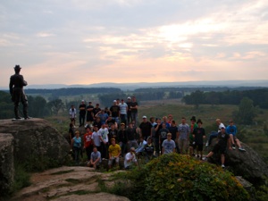 Warriors at Gettysburg battlefield 2009