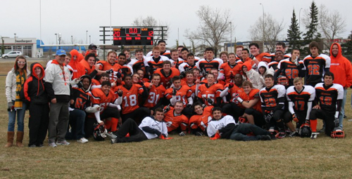 Team orange and black