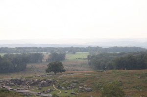 The battledfield at Gettysburg